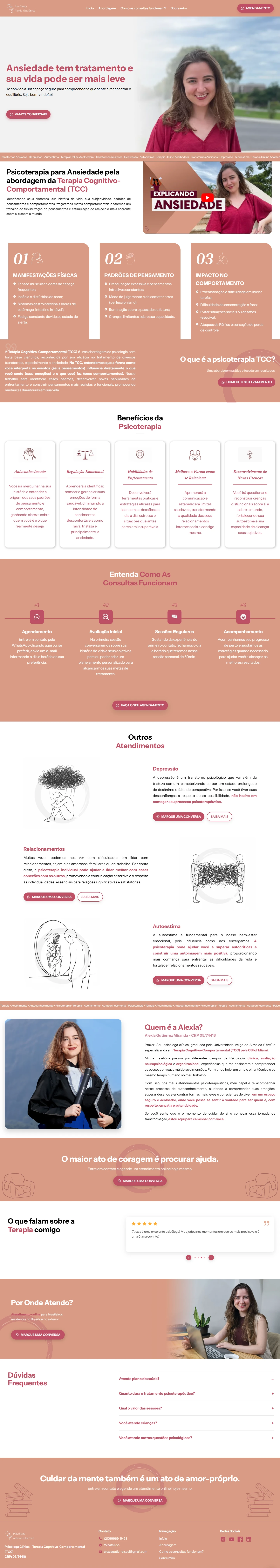 Captura completa da página de Alexia Gutiérrez
